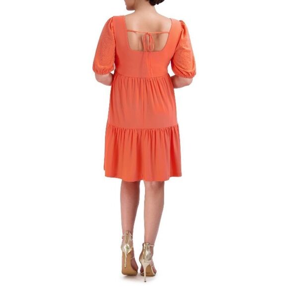 Women’s BCBG Babydoll Tiered Mini Dress Size M - Picture 6 of 9